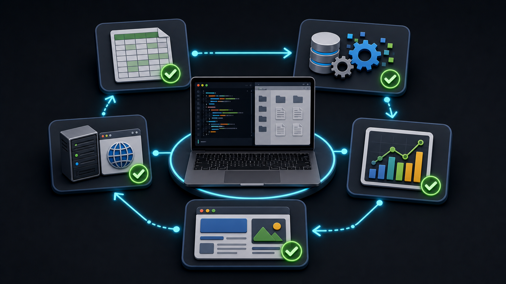 AI agent multi-step workflow infographic
