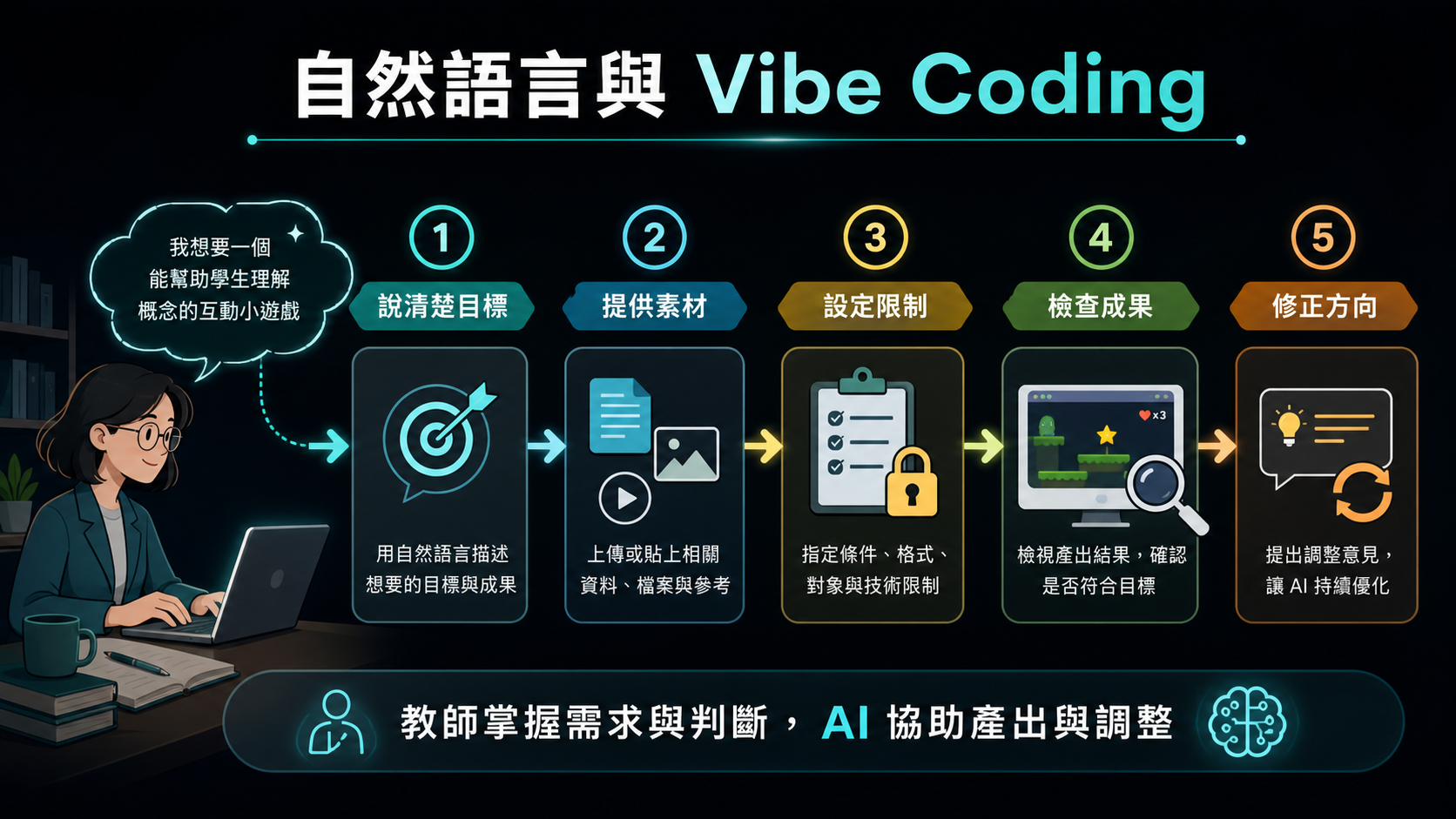 自然語言與 Vibe Coding 資訊圖